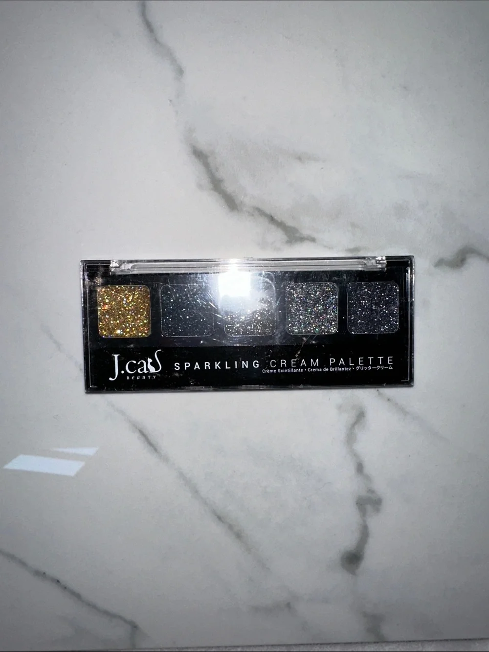 NIB J.Cat Sparkling Cream Palette - Glitter Multi-Color Eyeshadow